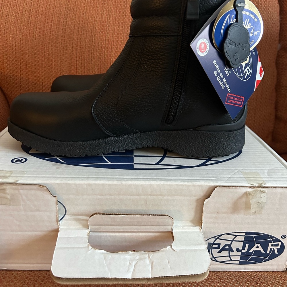 Pajar Super Bison Black Men's Boots Size 10.5